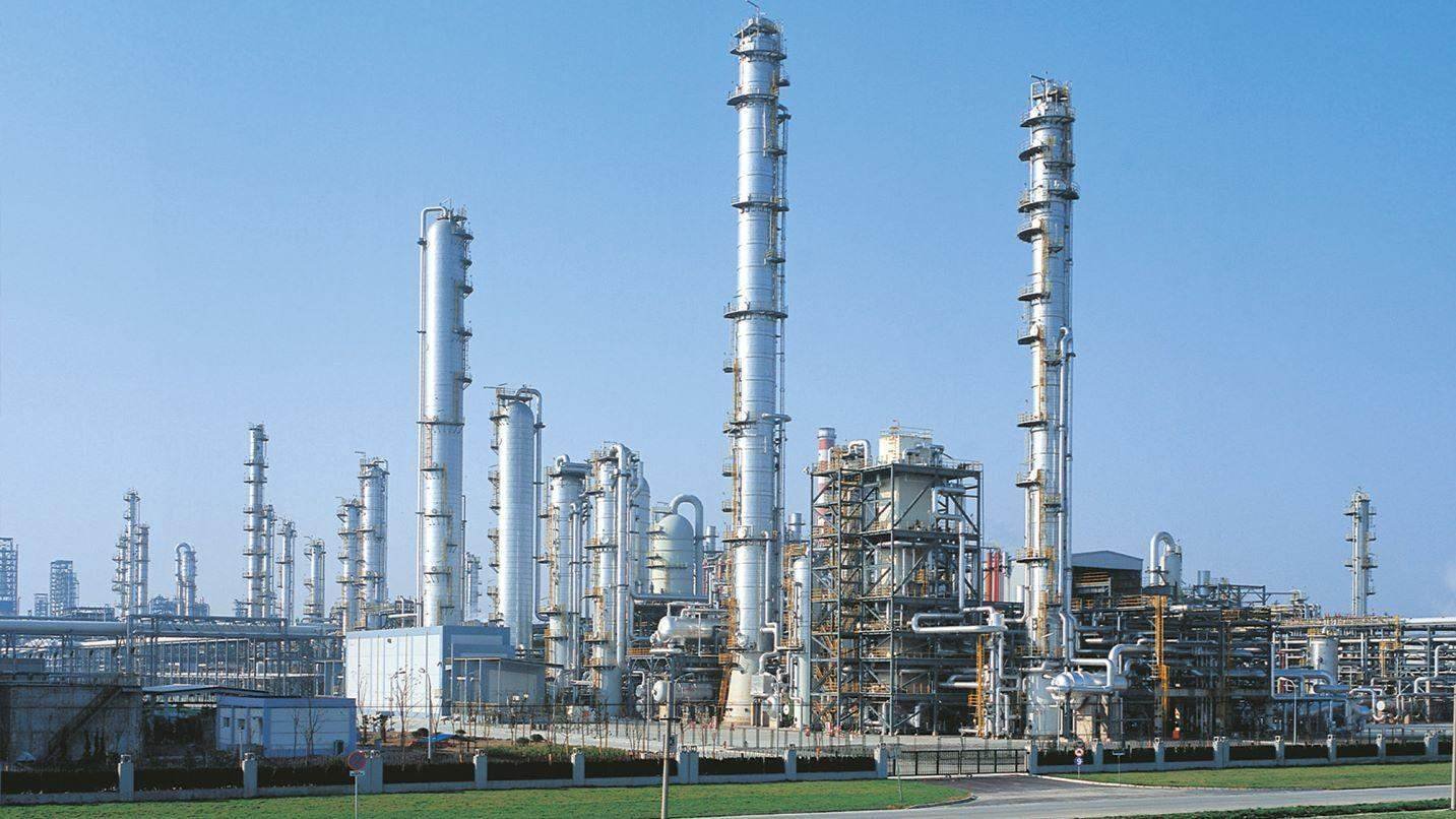Surface preparation and painting reference imagery at an industrial plant